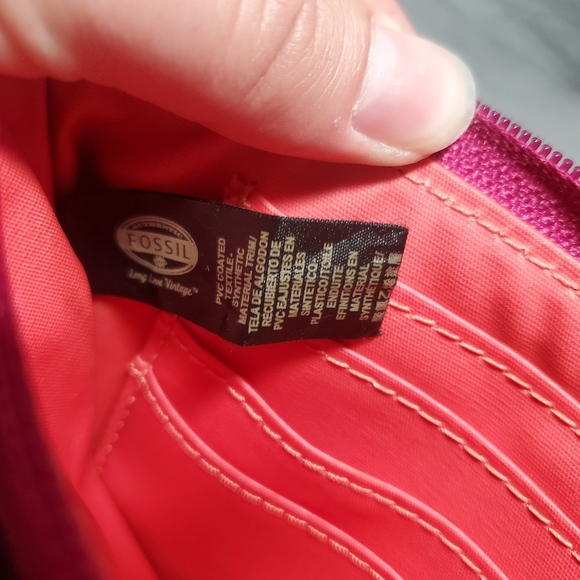 Fossil Key Per Keyper Multicolored Zip Wristlet Wallet Clutch SL4117 - See Pics - Picture 15 of 15